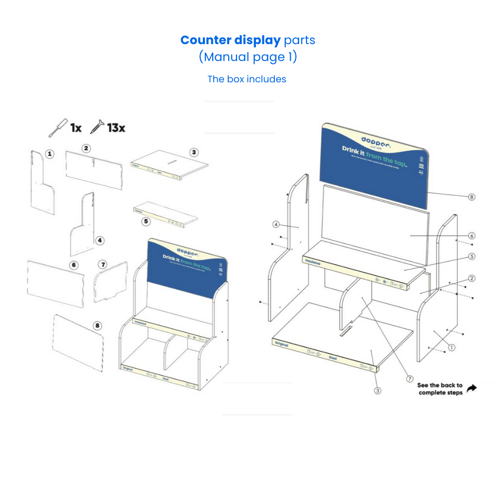 Dopper Counter Display
