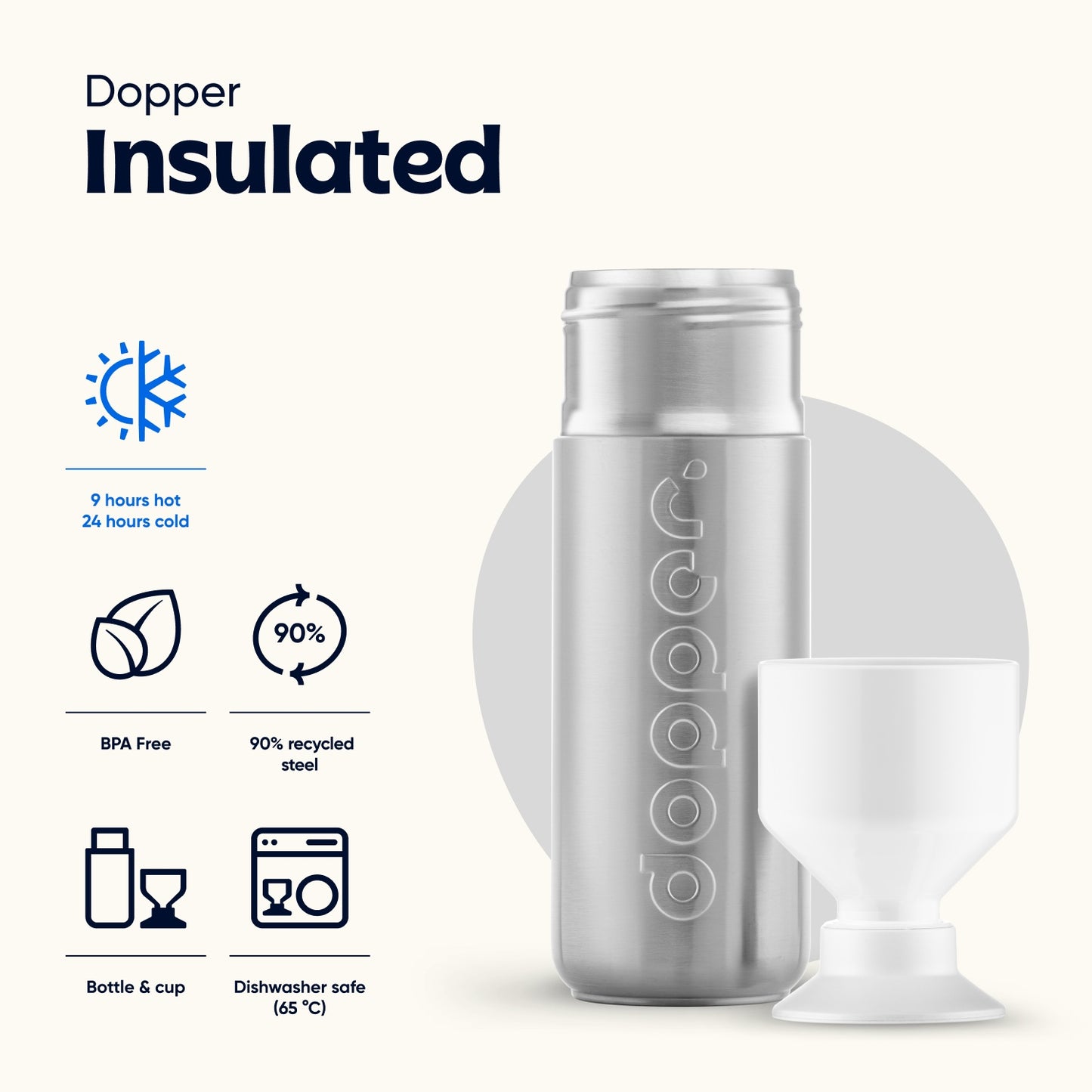 Dopper Insulated (580 ml) - Silver