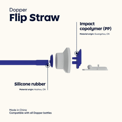 Dopper Flip Straw - White