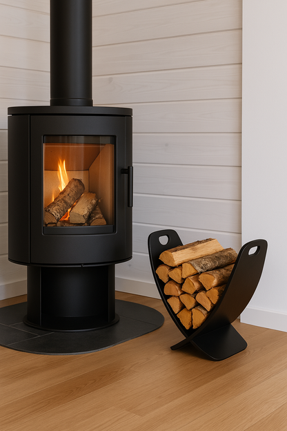 Firewood Stand Black